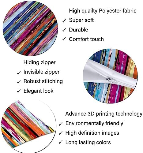 Rainbow Color Body Pillow Cover, Long Pillowcase - Image 6
