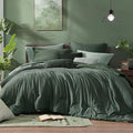 Monbix Super King Comforter Set Deep Forest 7 Pieces Bed in a Bag by Monbix