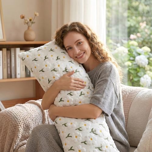 Spring Body Pillow Cover 20x54 Inch, Daisy Pillowcase - Image 6