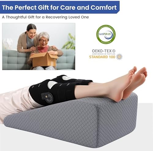 HOMBYS Leg Elevation Pillow for After Surgery, Knee Replacement & Recover - Image 5