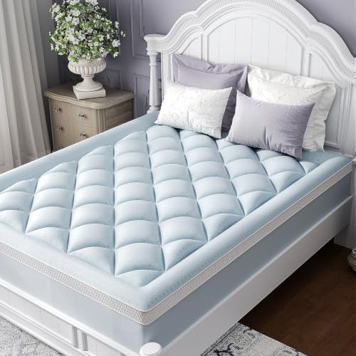 ChiXpace Queen Mattress Topper, Viscose Derived from Bamboo, Pillow Top by ChiXpace