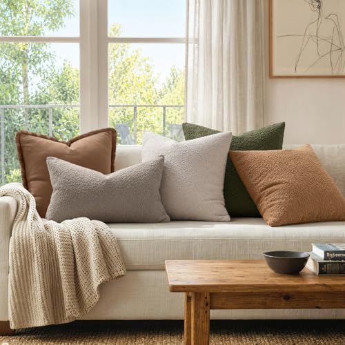 MIULEE Textured Boucle Lumbar Pillow Cover - Image 4