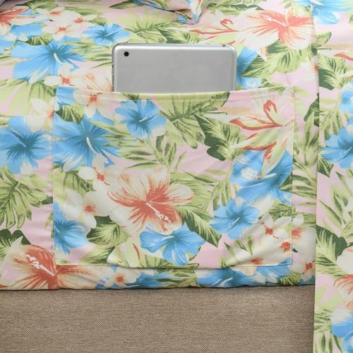 Elegant Comfort 6-Piece Sheet Set Deep Pocket Floral, Cal King - Image 3