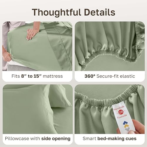California Design Den 600 Thread Count Twin XL Sheet Sets - Image 4