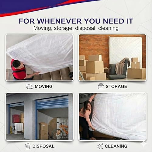 2 PK 4Mil Heavy Duty Full/Twin XL/Twin Mattress Bags - Image 6