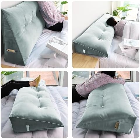 Daneey Headboard Pillow King, Triangular Wedge Pillow Headboard, Wedge - Image 3
