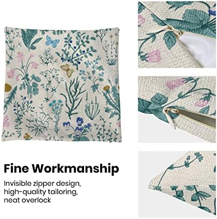 AEIOAE Spring Pillow Covers 16x16 Inch Set of 2, Seasonal Floral Outdoor - Image 6