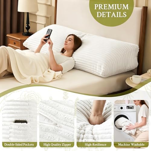 Headboard Pillow Twin, Headboard Wedge Pillow - Image 4