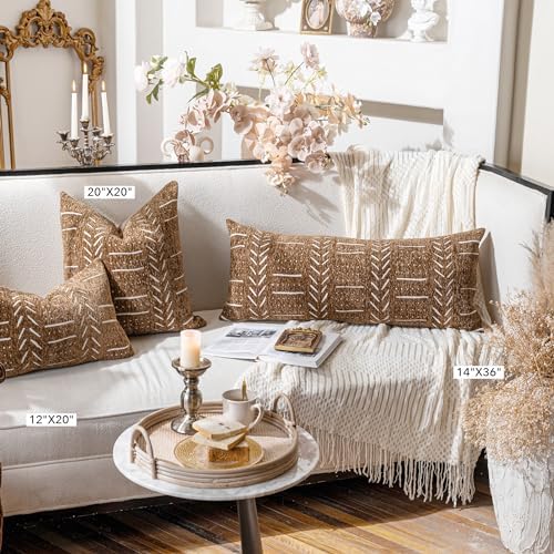 BlissBlush Boho Lumbar Throw Pillow Cover 14X36, Farmhouse Woven Textured - Image 5