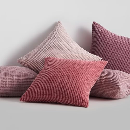 Topfinel Large Couch Throw Pillows Covers 20x20 Inch Set of 4, Accent Corduroy - Image 7