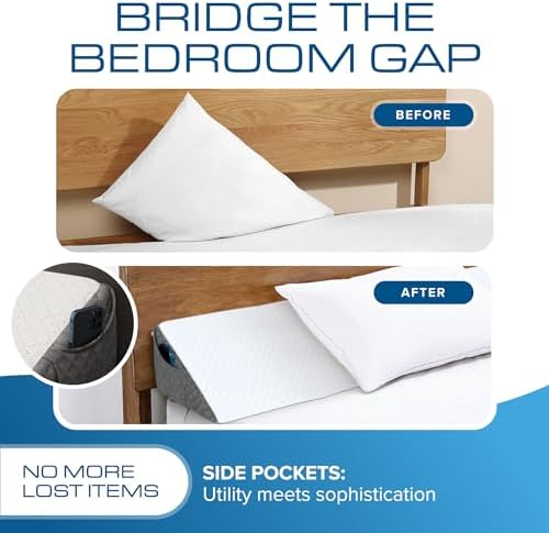 Kolbs Bed Wedge Pillow for Headboard | Modern Stylish Pillow to Fill Gap - Image 4