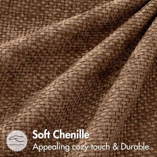 MIULEE Decorative Couch Throw Pillow Covers 22x22 in Golden Brown 2 Pack - Image 6