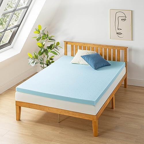 Best Price Mattress 3 Inch Ventilated Memory Foam Mattress Topper, Cooling Gel - Image 2