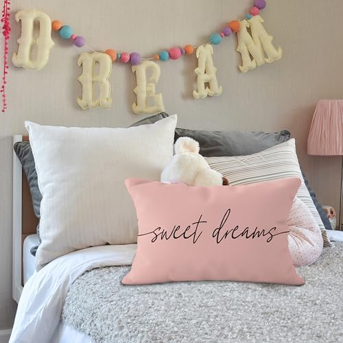 Sweet Dreams Pillow Cover 12x20, Decorative Throw Pillow Covers - Image 3