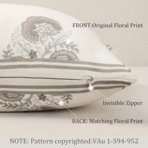 Vintage Floral 14x36 Lumbar Pillow Cover - Image 5