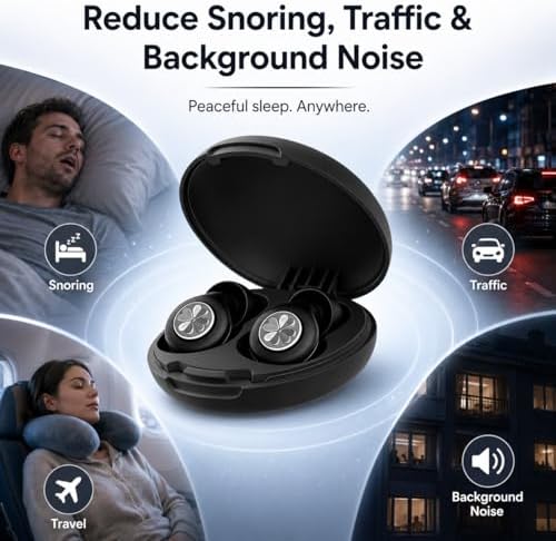 45dB Ear Plugs for Sleeping, Soft Silicone for Side Sleepers, 4 Sizes - Image 5