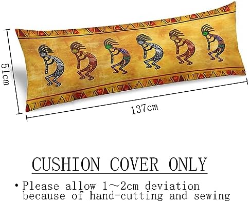 Rustic Southwestern Body Pillow Cover Southwest Native American Kokopelli - Image 3