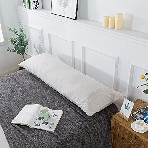 H HOUSEHOLD 100% Jersey Knit Cotton Body Size Pillowcases Set of 1, Super Soft - Image 3