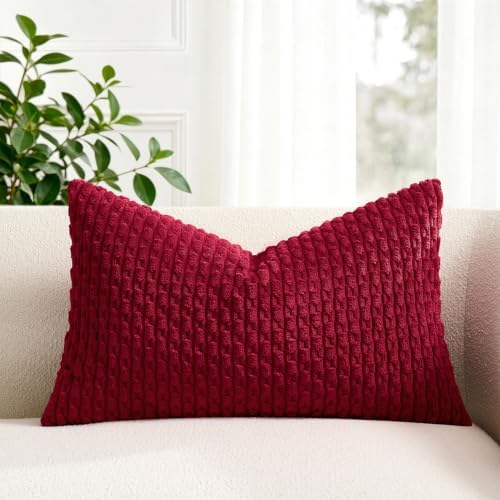 Kevin Textile Soft Corduroy 14"x20" Lumbar Pillow Cover 1 Pack by KevinTextile
