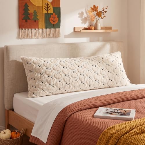 Fall Body Pillow Cover 20x54 Inch, Pumpkin Pillowcase by Unknown