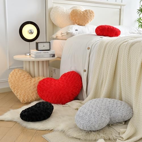 Heart Pillow, Soft Heart Shaped Pillow - Image 5
