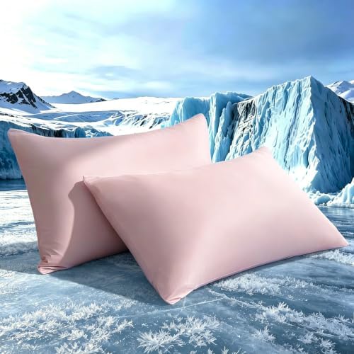 TELUS Cooling Pillowcases Standard Size 2-Pack, Silky Soft Breathable Pillow by TELUS