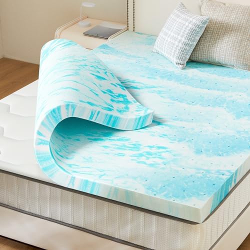 Sweetcrispy Memory Foam Mattress Topper, Full Size, 3 Inch Cooling Pad by Sweetcrispy