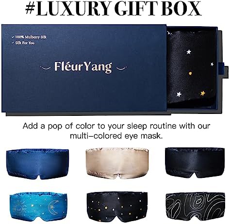 Fleur&Yang Silk Sleep Mask, Adjustable Blackout Sleeping Mask - Image 6