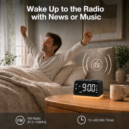 JALL Digital Alarm Clock with FM Radio - Image 2