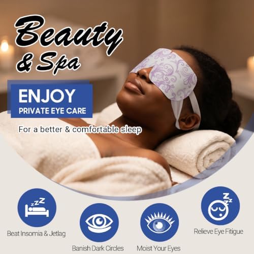 16 Packs Steam Eye Masks for Dry Eyes, Self Heating Warm Compress - Image 4
