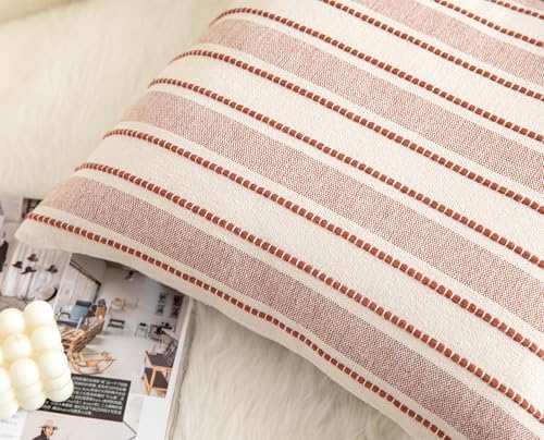 Cethom Decorative Boho Throw Pillow Covers, Farmhouse Textured Pillow Case - Image 4
