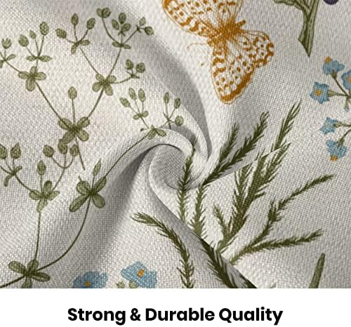 AEIOAE Spring Sage Green Wild Flower Pillow Covers 16x16 Set of 2 - Image 7