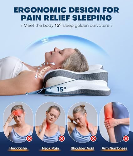 5X Pain Relief Cervical Neck Pillow - Image 3