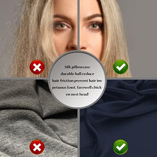 Silk Pillow Cases 2 Pack, Soft Breathable and Sliky Standard Size Pillow Cases - Image 5