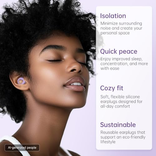 Ear Plugs for Sleeping Deep Focus, 30dB Noise Reduction - Image 2