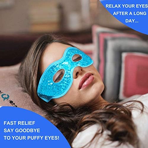 2PCS Gel Eye Mask Reusable Cold Therapy Gel Bead Eye Mask - Image 4