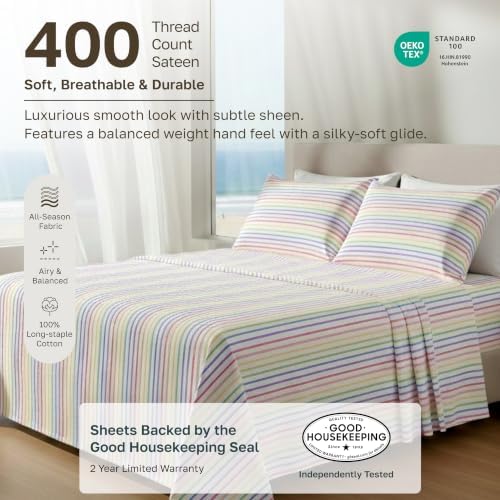 California Design Den Soft 100% Cotton King Bedsheets Set - Image 2