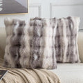 MADIZZ Pack of 2 Thick Plush Faux Wool Throw Pillow Covers Soft Boho Throw by Madizz