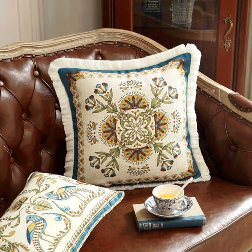 patdrea Designer Vintage Linen Throw Pillow Cover - Image 6
