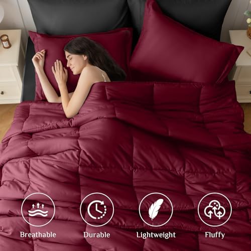 JOLLYVOGUE California King Comforter Set, Ultra-Soft Bed in a Bag Cal King Size - Image 2