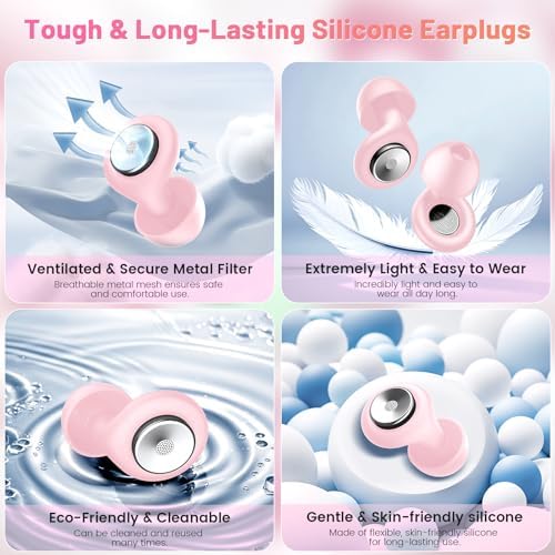 Earplugs for Hearing Protection and Noise Reduction, Sleeping Noise Cancelling - Image 6