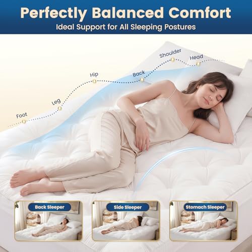 4 Inch Memory Foam Mattress Topper Twin Size - Image 3