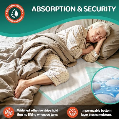 MILDPLUS Bed Pads with Adhesive Strips 36''X36'', Kids and Pet - Image 4