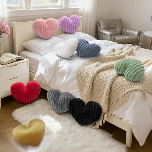 Gold Heart Pillow 16" Decorative Throw Pillows - Image 4