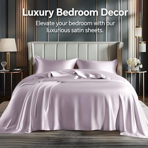 BEDELITE Satin Sheets Twin Size Bed Set, 3 Pieces - Image 2