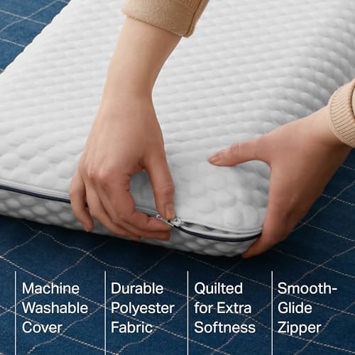 Weekender Cooling Gel Memory Foam Camping Pillow – Travel Size, Ventilated - Image 3