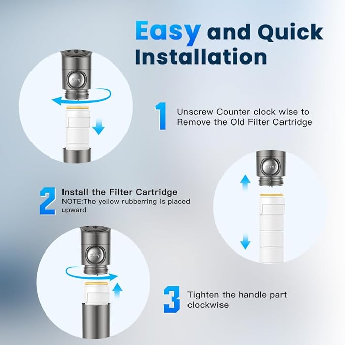 JOMST Shower Filter for Handheld Shower Head, 6 Pack 18 Stage Filter for Hard - Image 4
