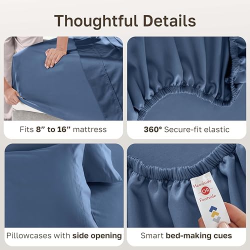 California Design Den Luxury 600 Thread Count Full Sheets Set - Image 4