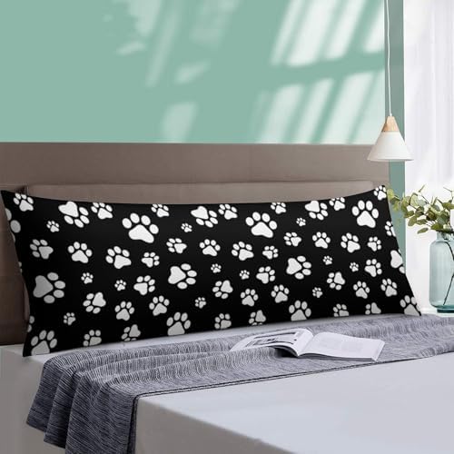 Dog Cat Paw Print Body Pillow Cover Pillowcase - Image 4