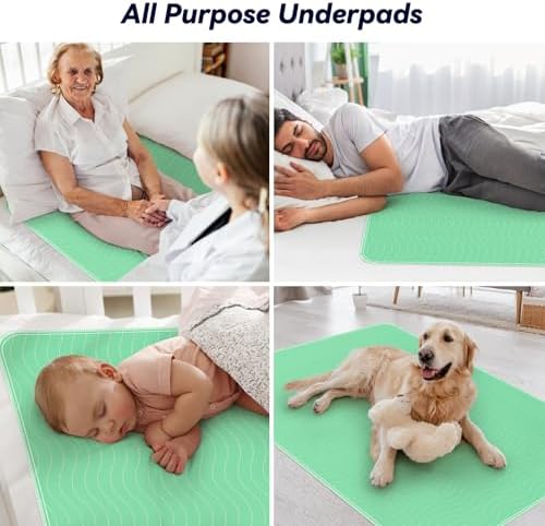 Fygrip 2 Pack 36” x 54” Extra Heavy Absorbency Washable Underpads Bed Pads - Image 7